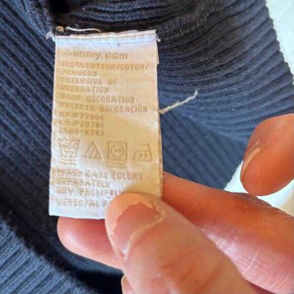 Tommy Hilfiger Quarter Zip Embroidered Knit Sweater - Picture 7 of 8